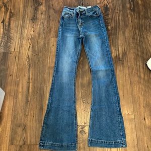 Tin Haul Sunburst Detail Flare Jeans